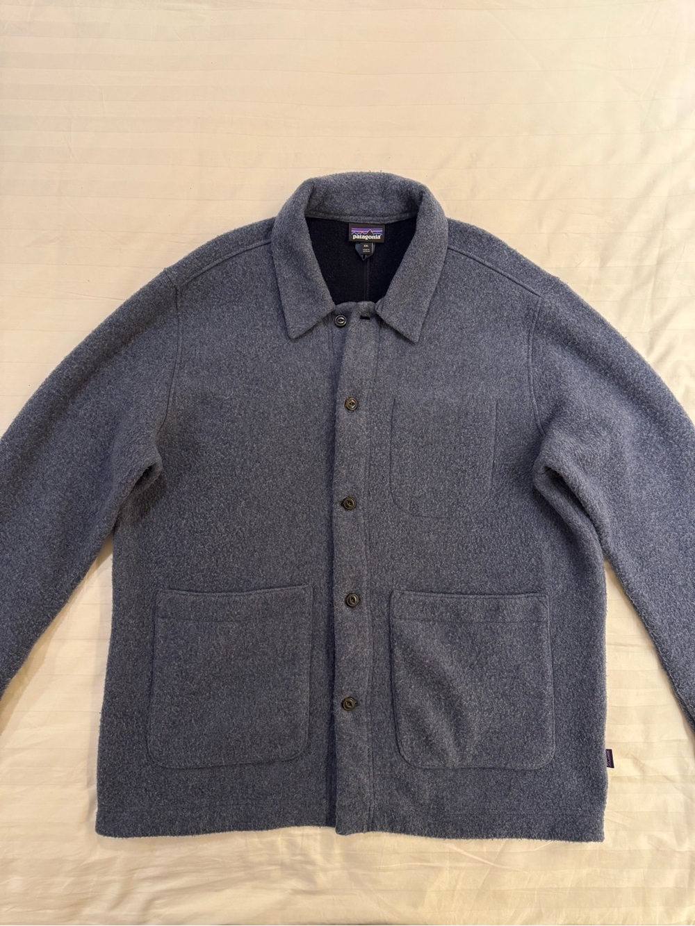 Patagonia Woolie Chore Men's Slate Blue Wool-Blend Shirt Jacket